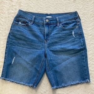 Old Navy cotton blend denim cutoff shorts